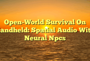 Open-World Survival On Handheld: Spatial Audio With Neural Npcs