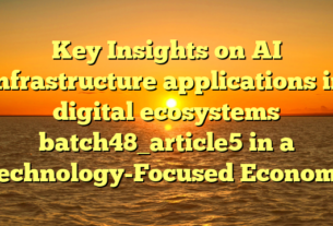 Key Insights on AI infrastructure applications in digital ecosystems batch48_article5 in a Technology-Focused Economy
